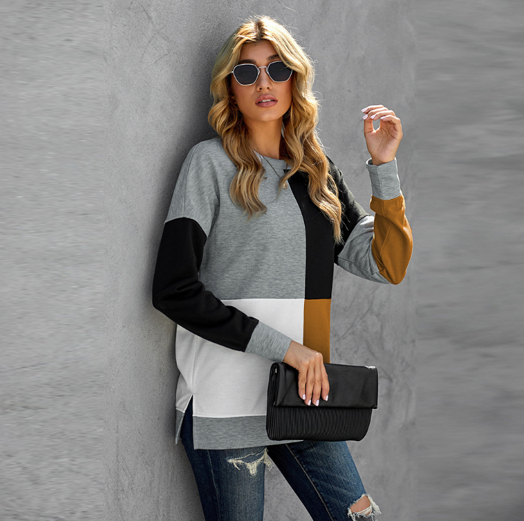 Casual Women's Long Sleeve Round Neck Sweater