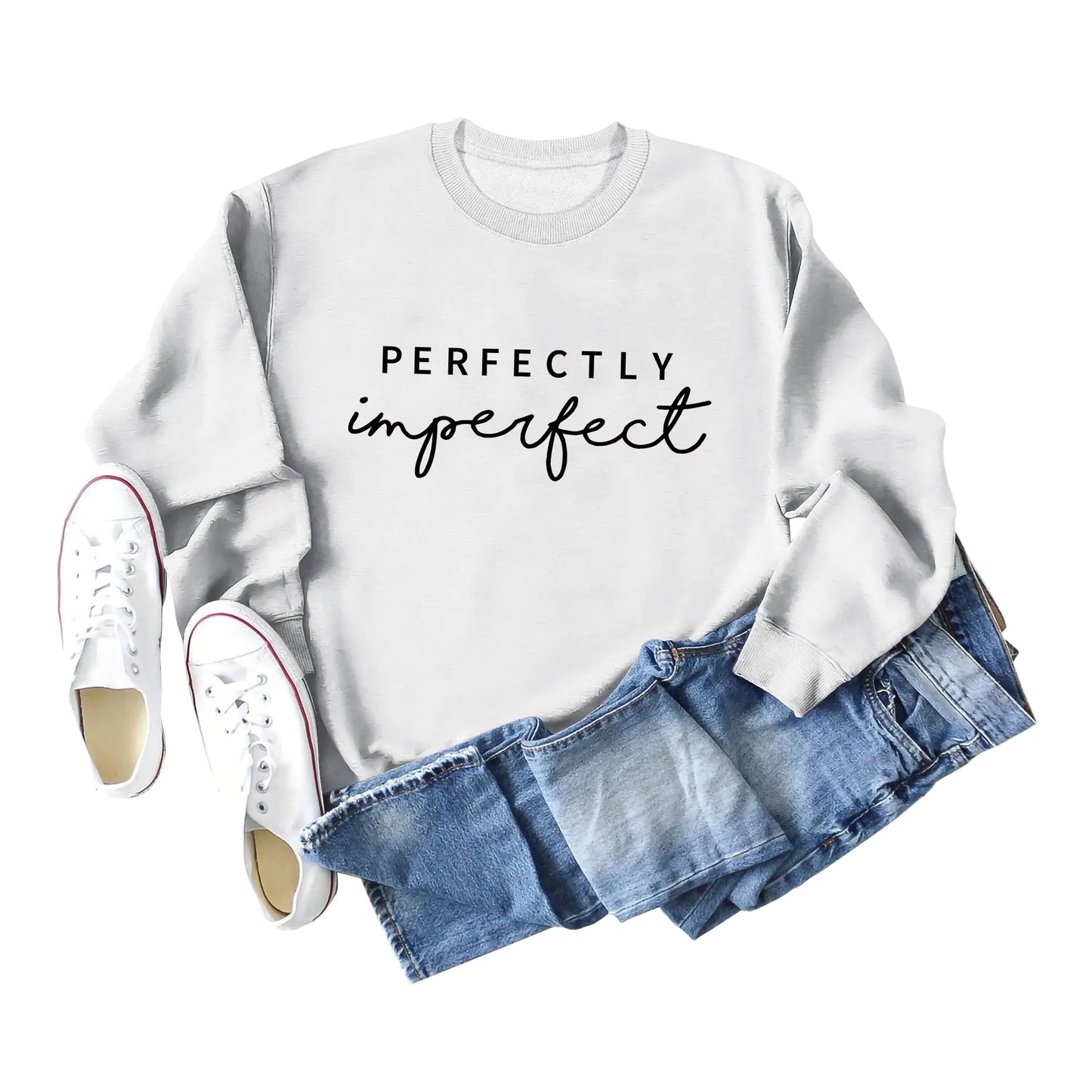 Simple Round Neck Long Sleeve Women's Sweater