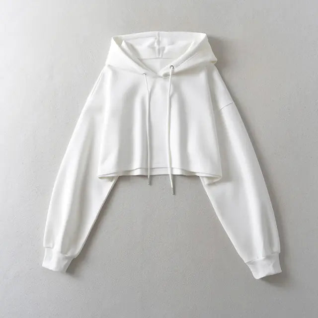Women's 2023 Autumn Drawstring Hooded Pullover Sweater