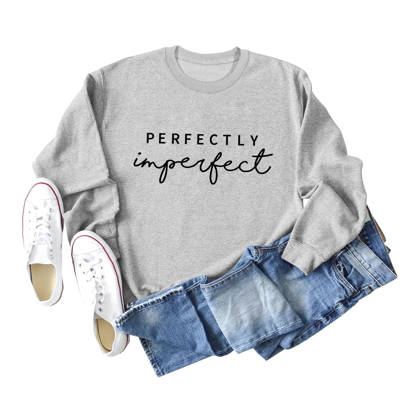 Simple Round Neck Long Sleeve Women's Sweater