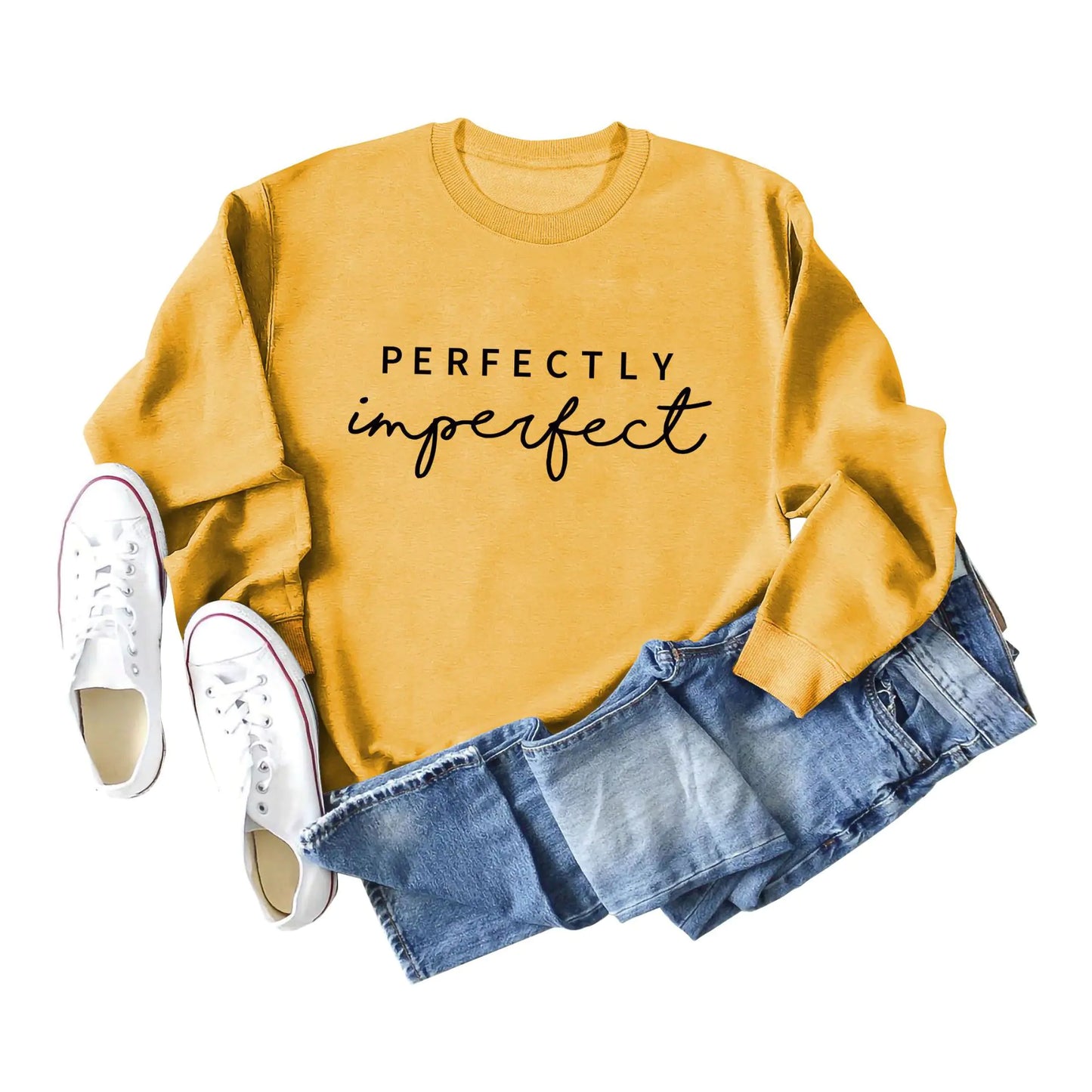 Simple Round Neck Long Sleeve Women's Sweater
