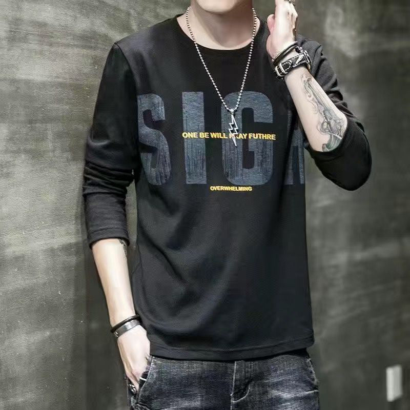 Men's Spring Long Sleeve T-Shirt - Korean Style Fashion