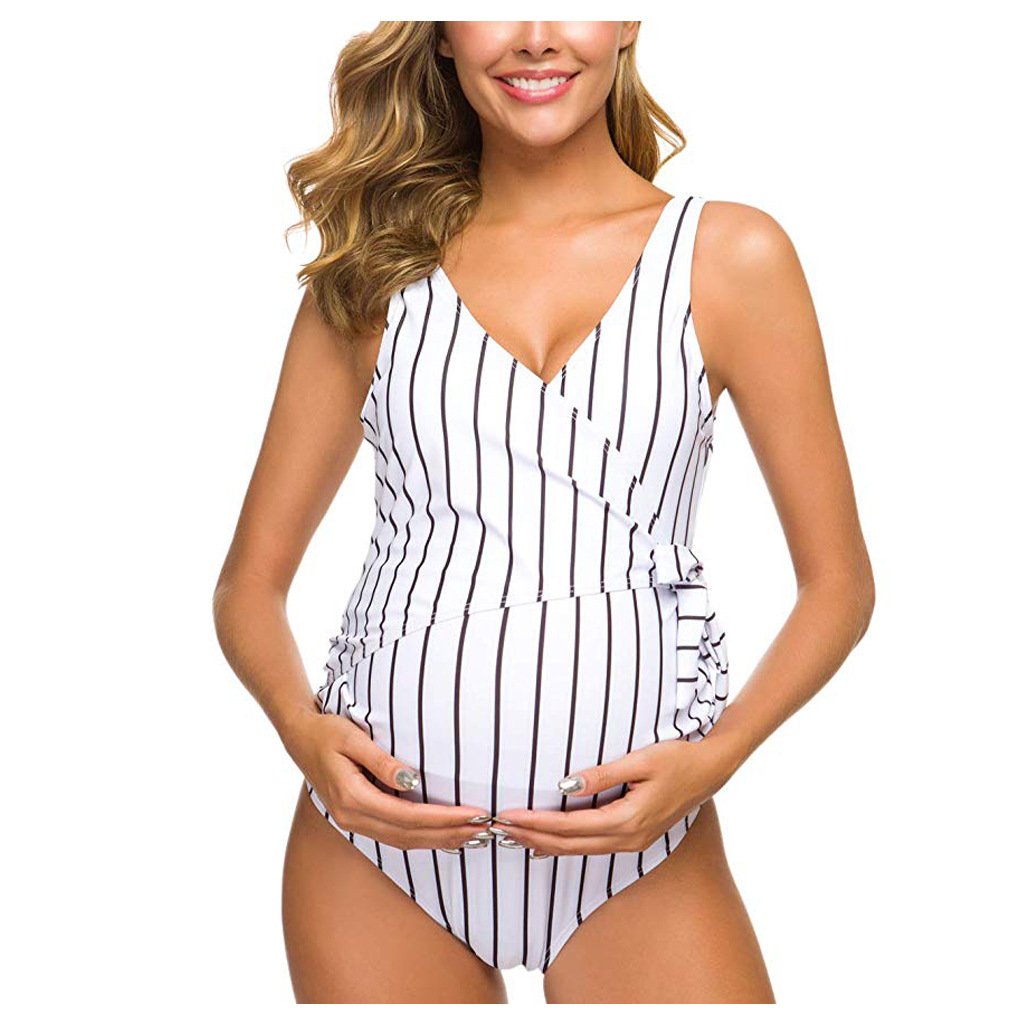 Stylish One-Piece Swimwear for Pregnant Women