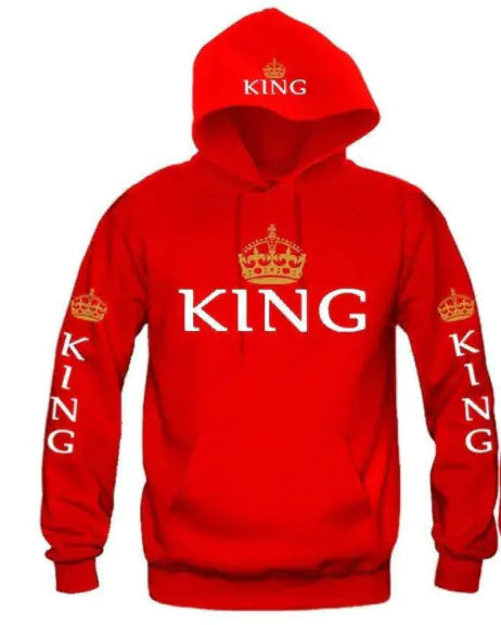 Color Matching Hooded Pullover Couple Sweater