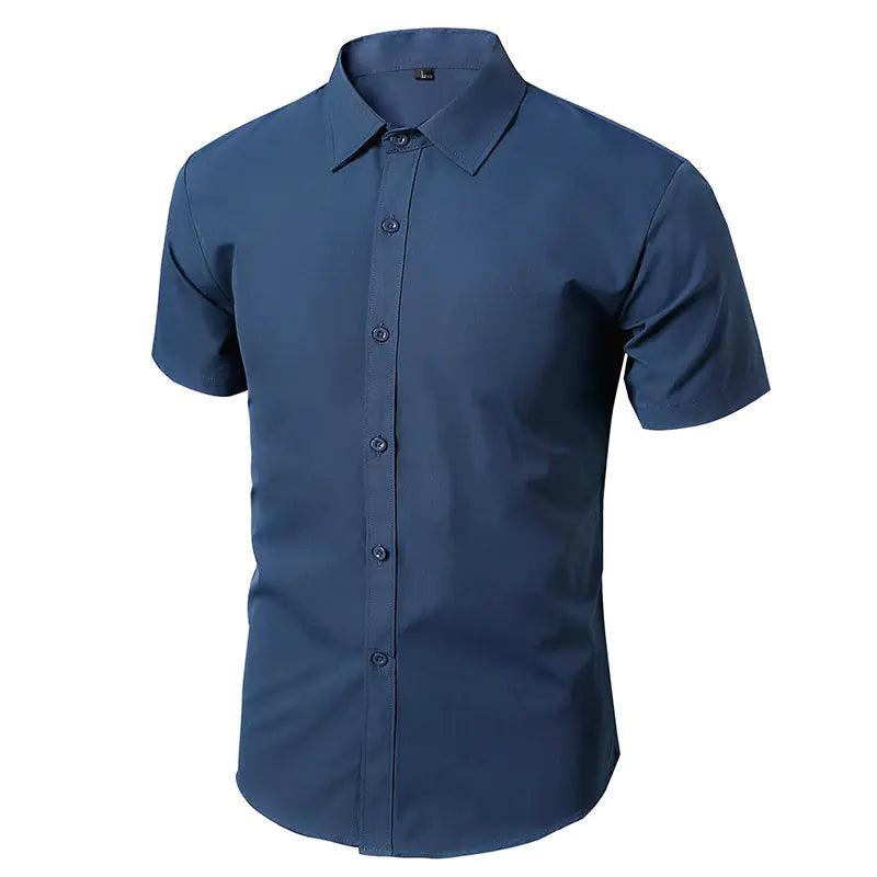 Men's White Long Sleeve Business Dress Shirt