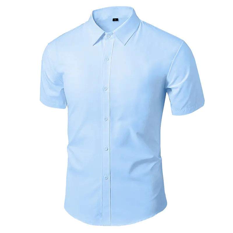 Men's White Long Sleeve Business Dress Shirt