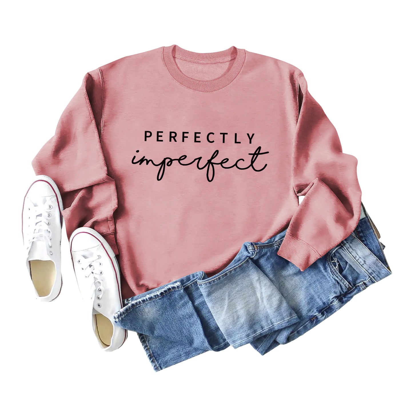 Simple Round Neck Long Sleeve Women's Sweater