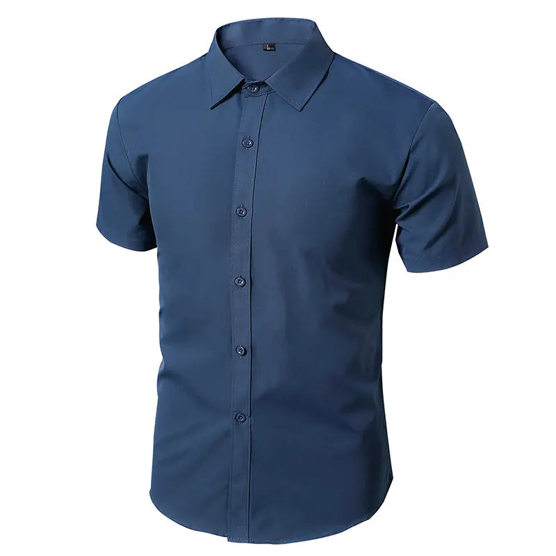 Men's White Long Sleeve Business Dress Shirt