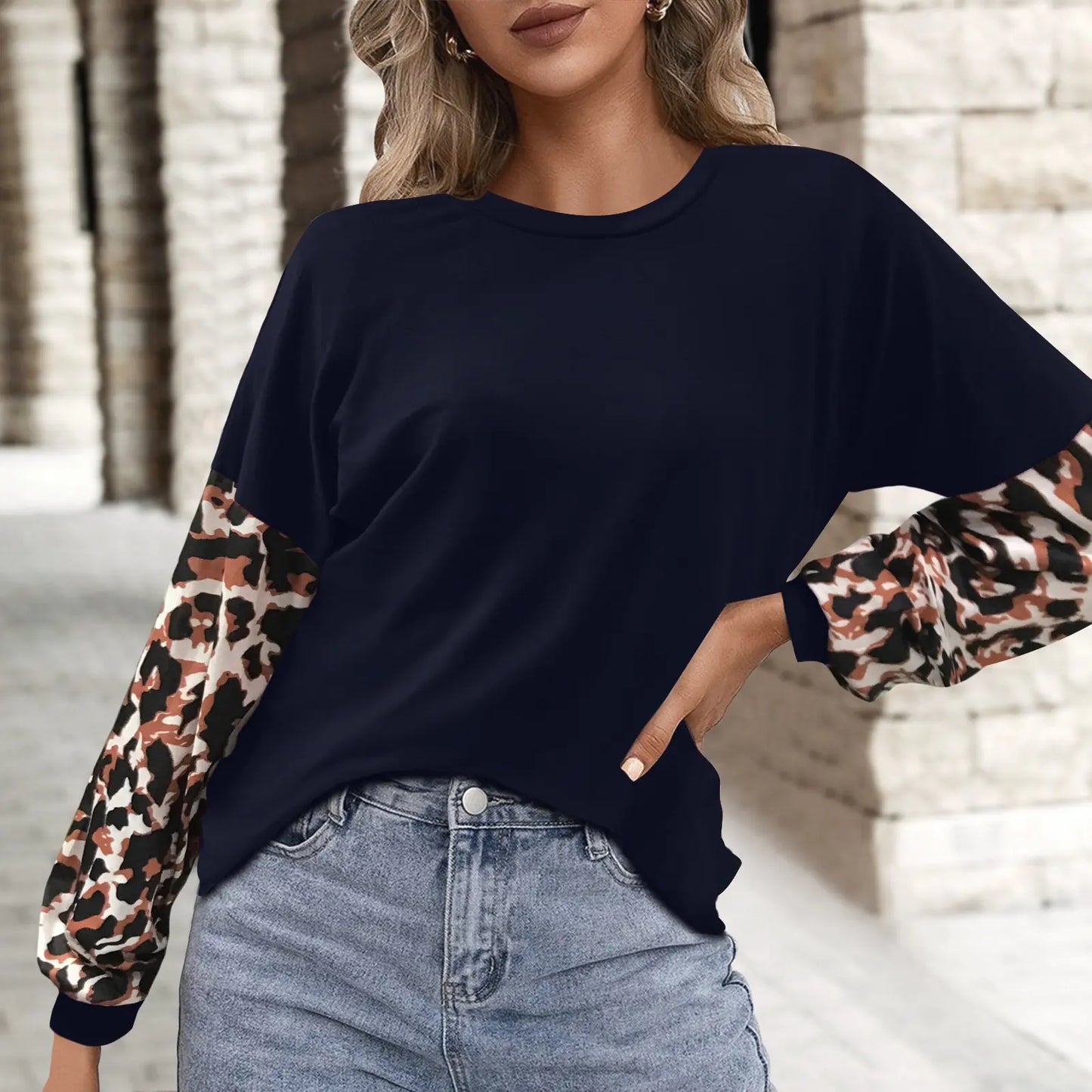 Casual Loose Long Sleeve T-Shirt for Women