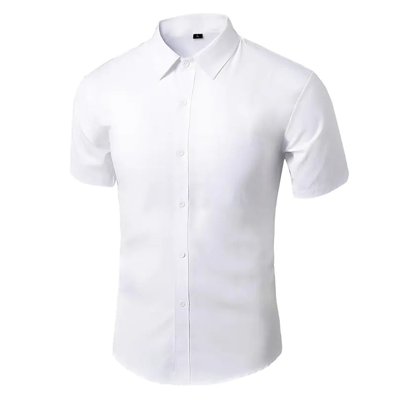 Men's White Long Sleeve Business Dress Shirt