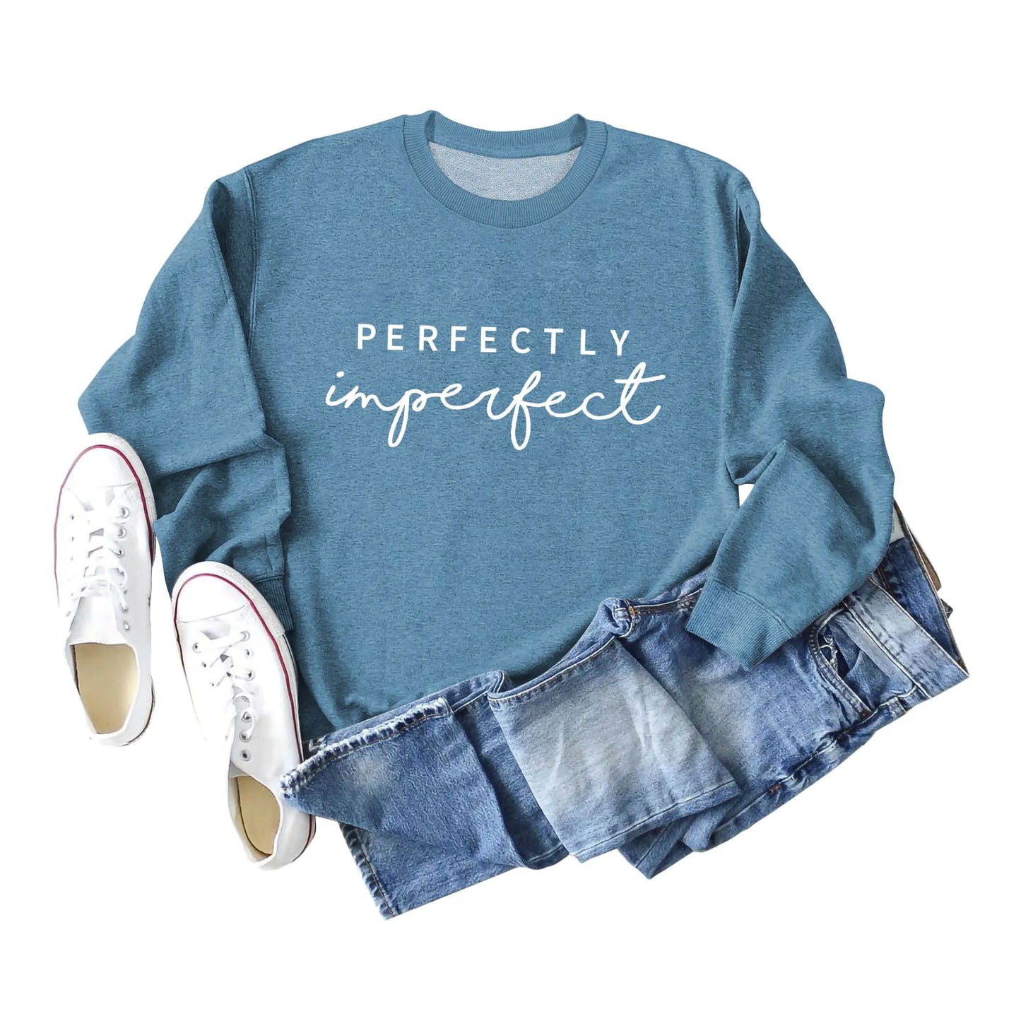 Simple Round Neck Long Sleeve Women's Sweater