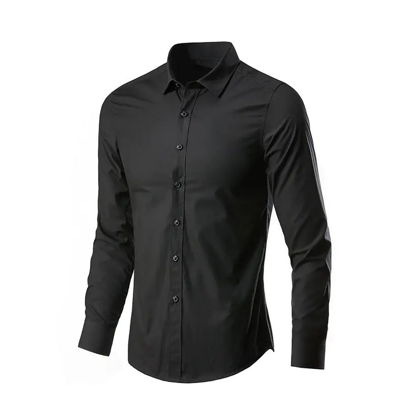 Men's White Long Sleeve Business Dress Shirt