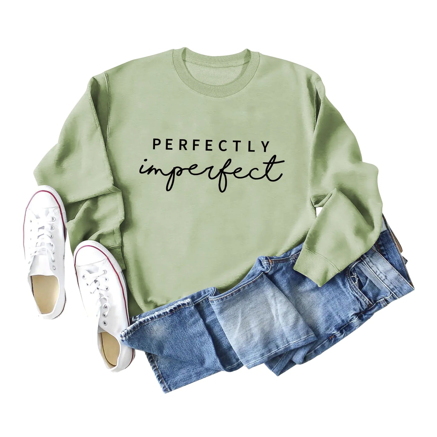 Simple Round Neck Long Sleeve Women's Sweater