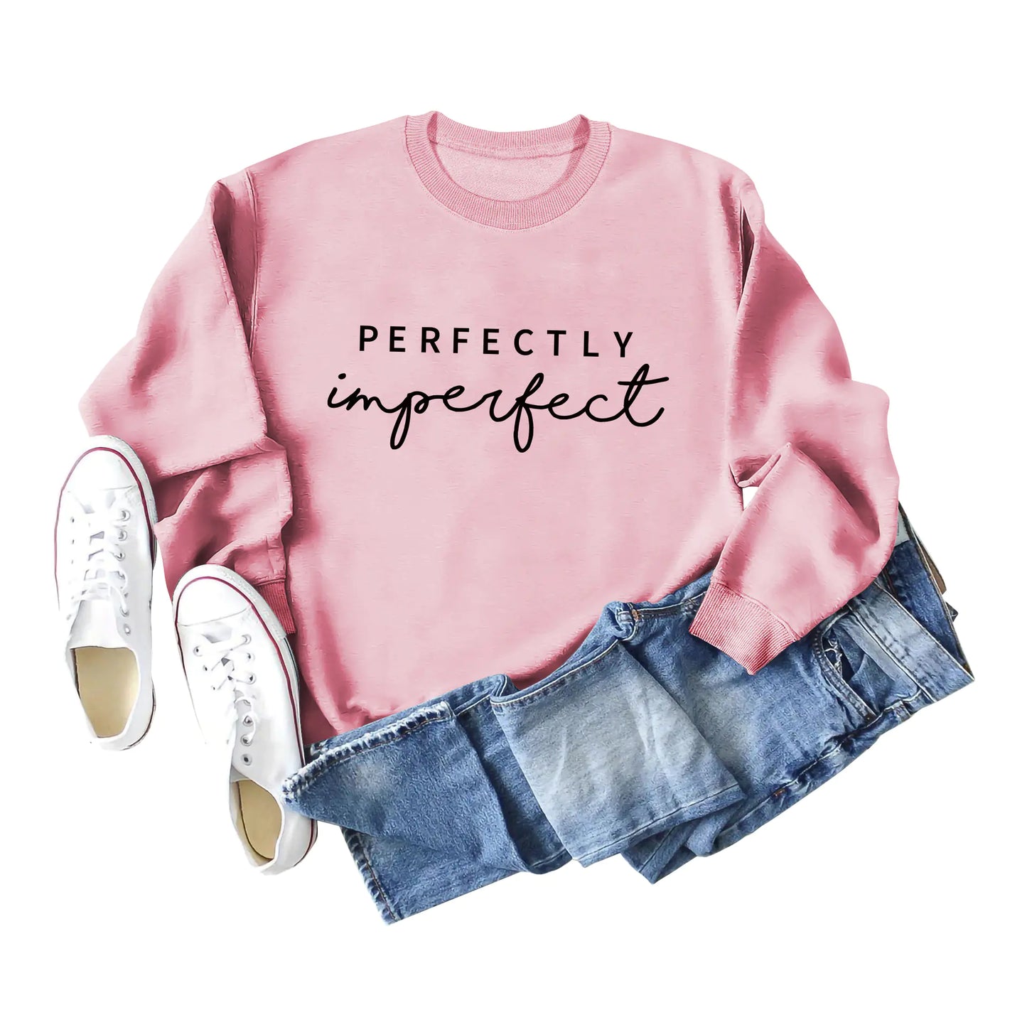 Simple Round Neck Long Sleeve Women's Sweater