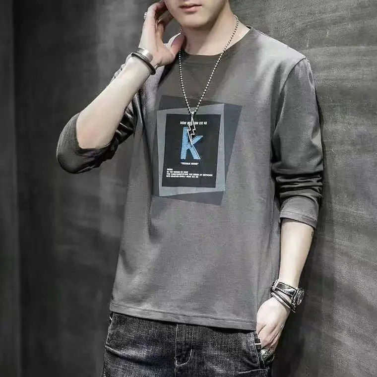 Men's Spring Long Sleeve T-Shirt - Korean Style Fashion