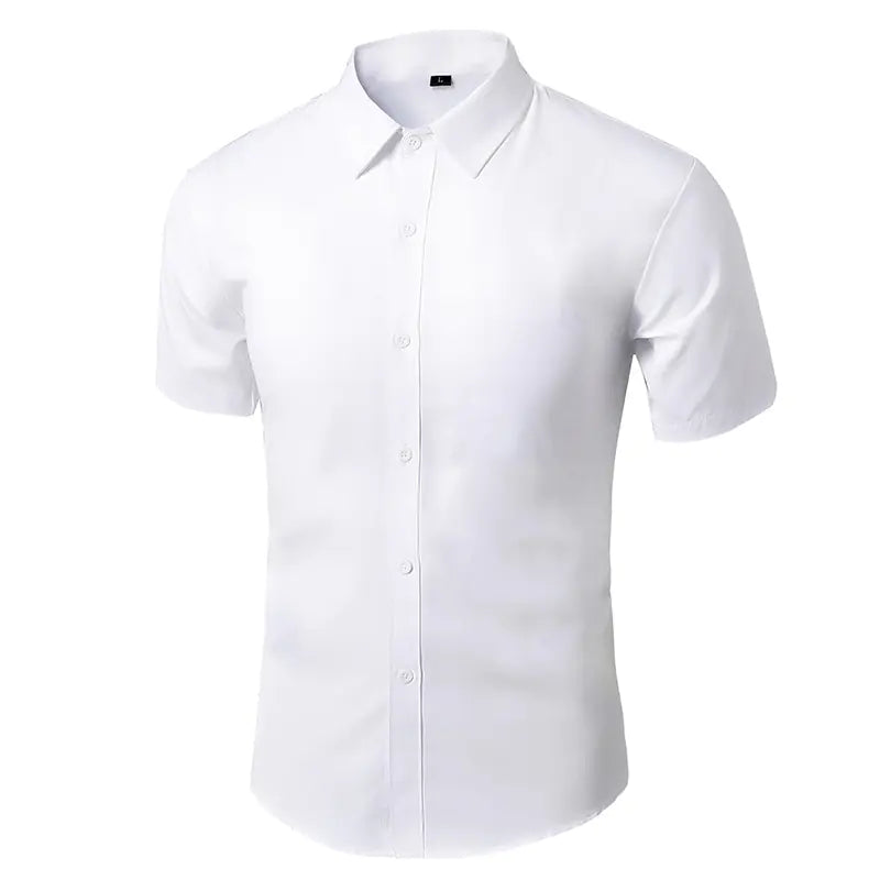 Men's White Long Sleeve Business Dress Shirt