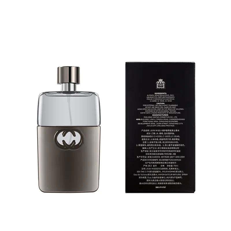 Men's Perfume Black Sin with Sandalwood Notes 75ml