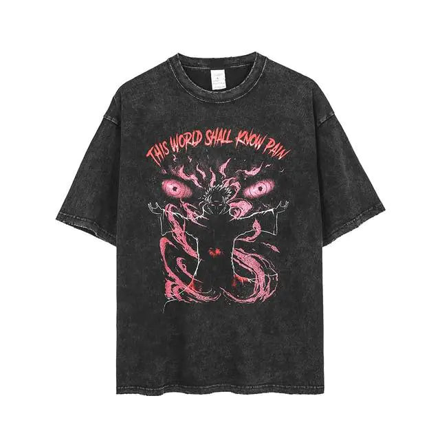 Retro Skull Graphic Cotton T-Shirt for Men